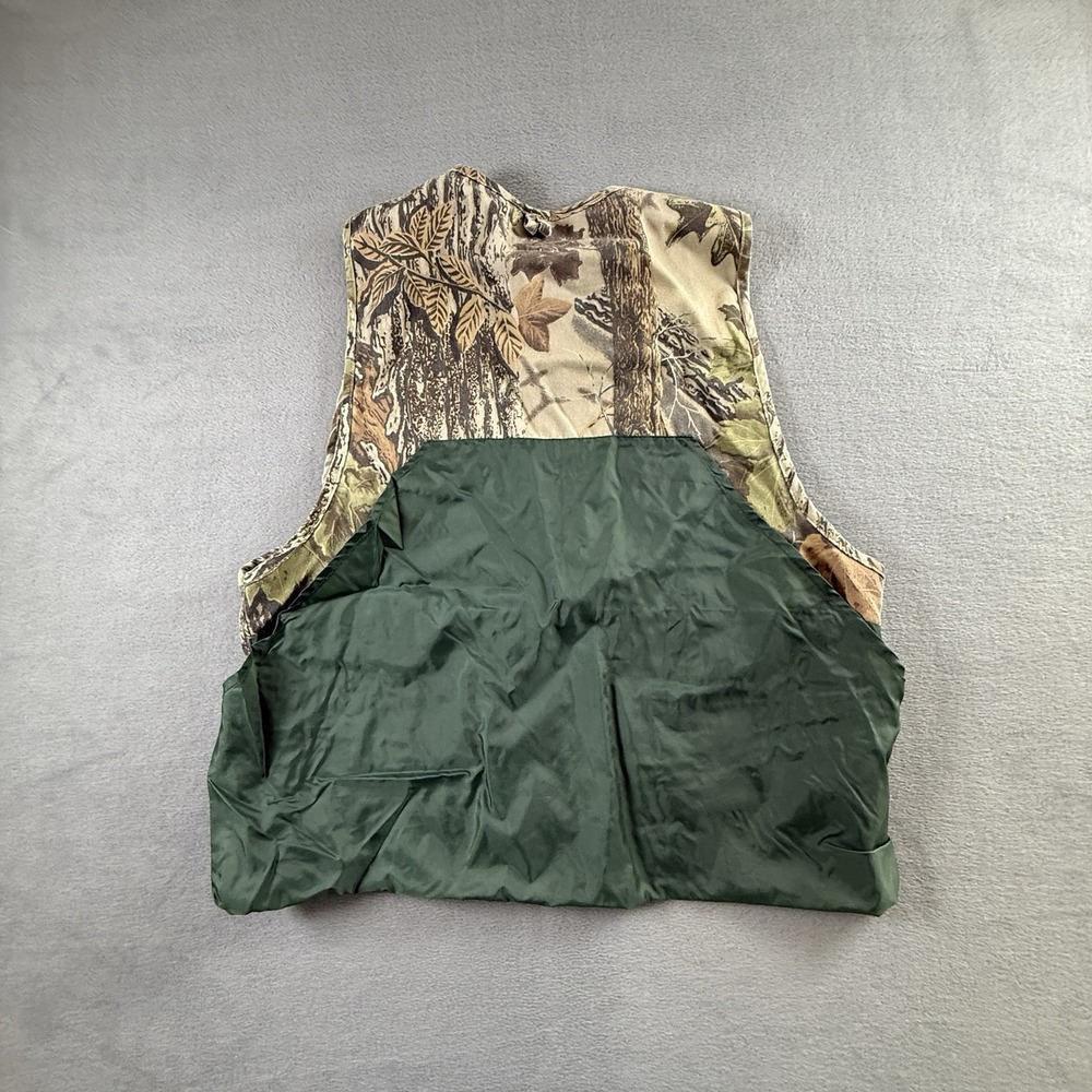 Vintage Ozark Trail Hunting Vest Men's Large Camo Pockets with Game Bag Full Zip - Picture 6 of 6